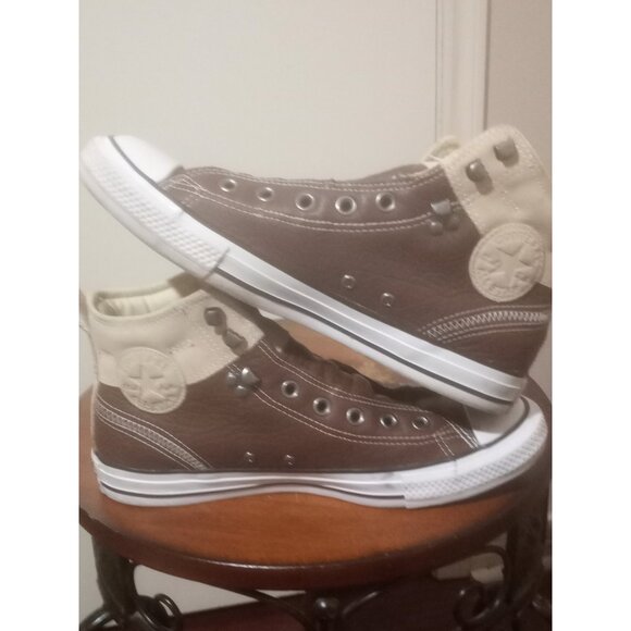 Converse Shoes Mens Size 9 Tan Brown Chuck Taylor All Star Hiker Leather Suede - Picture 11 of 13